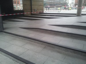 Granite steps  Shopping Centre